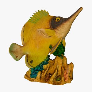 A figurine of a sea fish 3D model