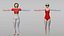 conjunto de personajes femeninos