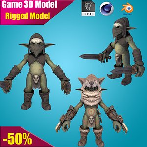 3D goblin model