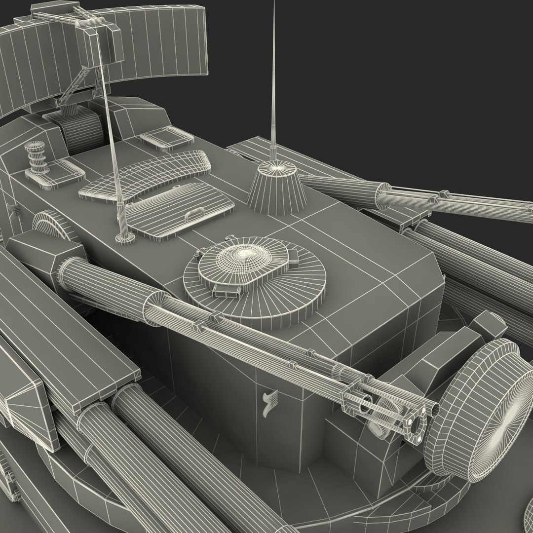 9k22 tunguska sa-19 grison 3d model