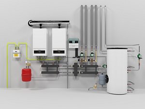 Buderus GB062-24 cascade heating instalation