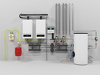 Buderus GB062-24 cascade heating instalation