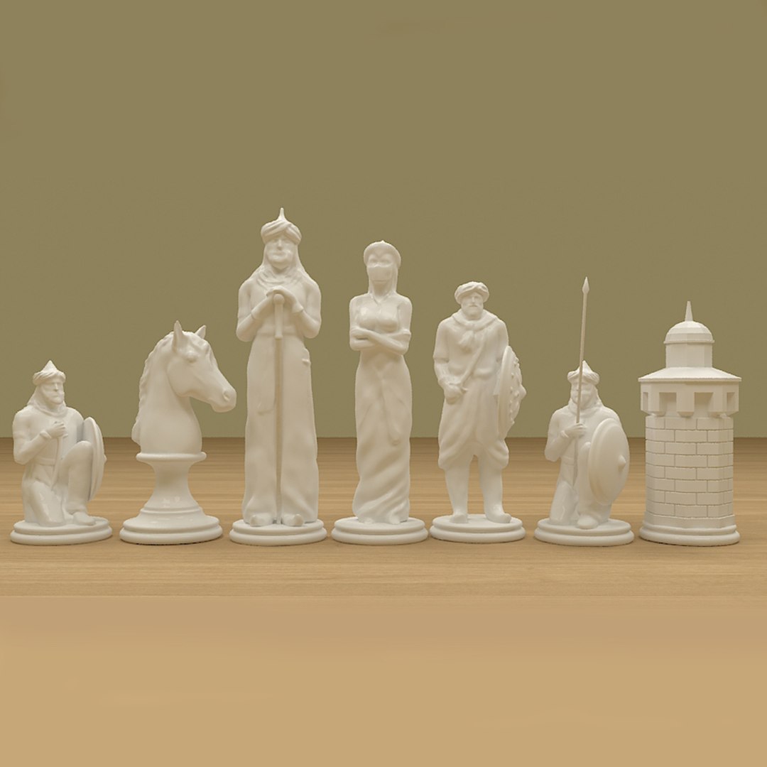 Chess Players 3D - TurboSquid 1284884