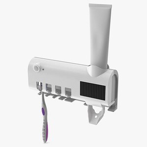 Solar Toothbrush UV Sterilizer with Toothpaste Holder