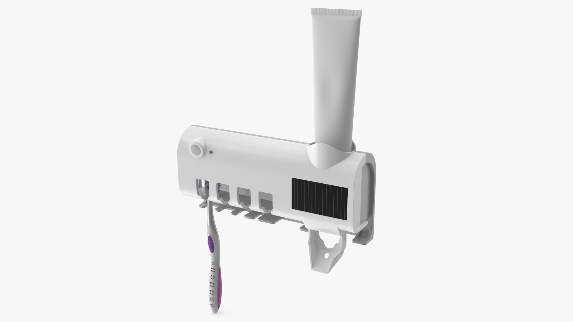 Solar Toothbrush UV Sterilizer with Toothpaste Holder 3D model preview