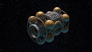 3D vehicle spaceship model