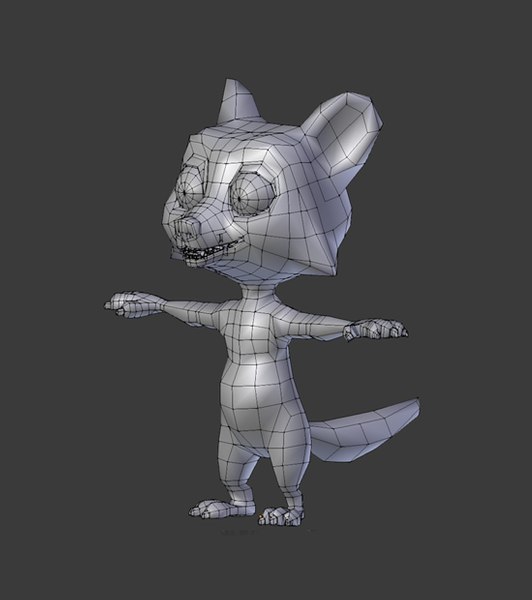 3d cartoon racoon