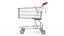 3D Trolley Shopping Cart with Coin Lock System