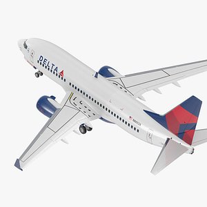 3D model boeing 737-700 delta air lines