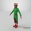 Christmas Elf Male 3D model