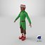 Christmas Elf Male 3D model