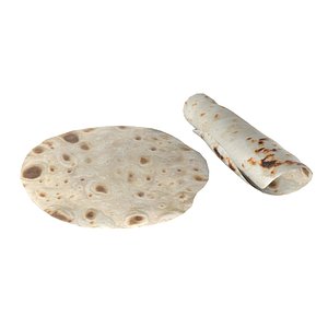 3D Tortilla Roti bread
