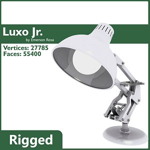 3d scene rigged lamp - model