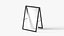Metal standing signate