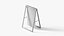 Metal standing signate