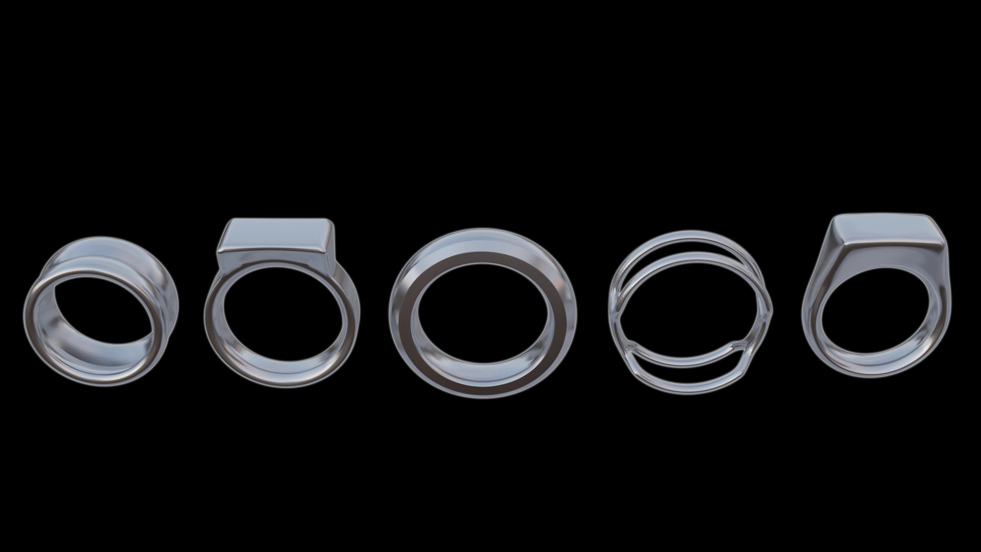 3D Rings Bundle Model - TurboSquid 1986642