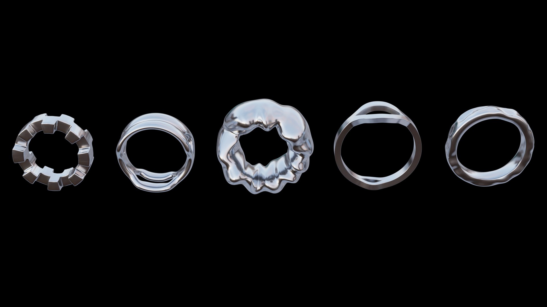 3D Rings Bundle Model - TurboSquid 1986642