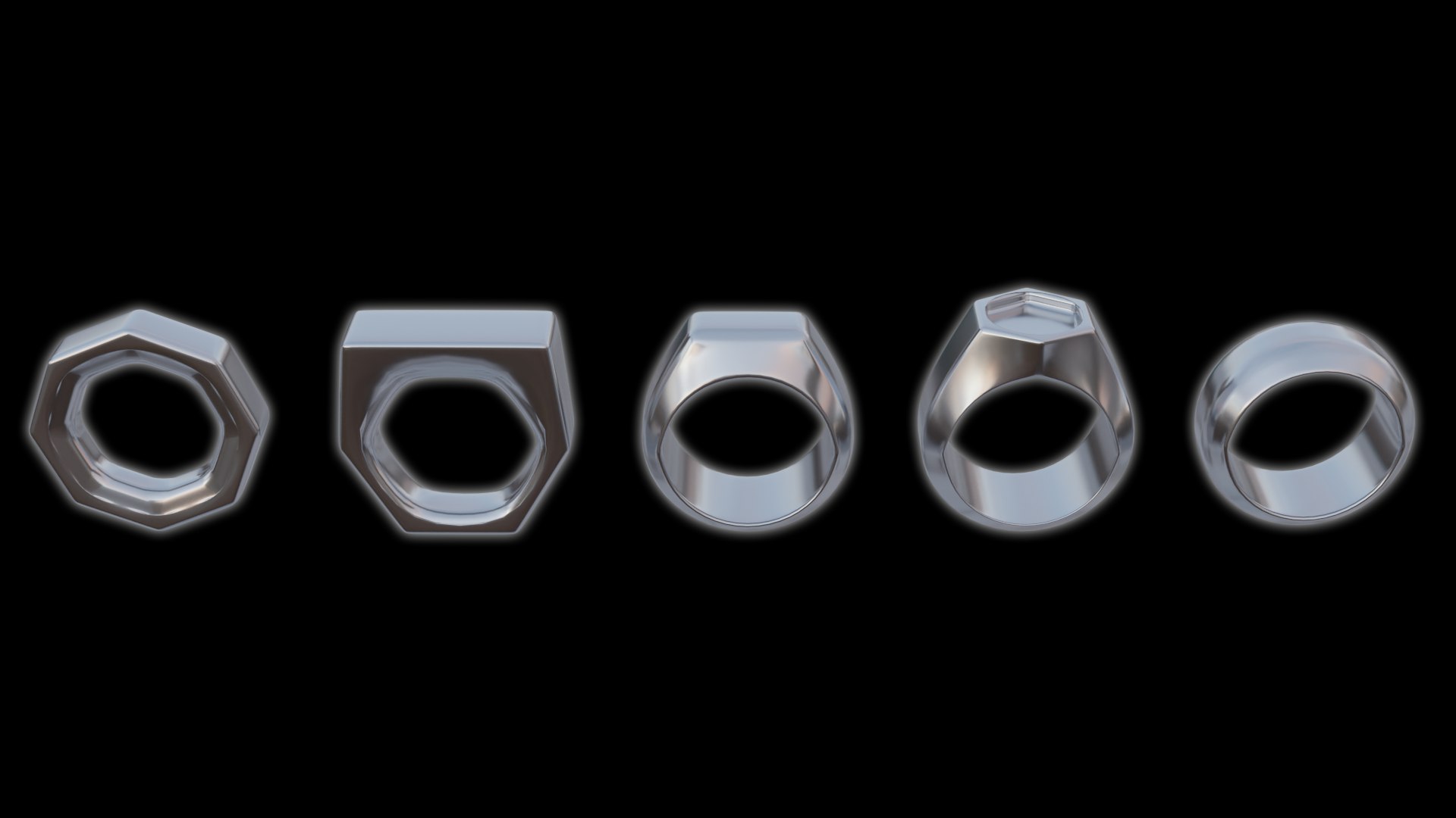 3D Rings Bundle Model - TurboSquid 1986642