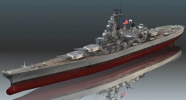 戦艦USSウィスコンシンBB-643Dモデル - TurboSquid 1317118