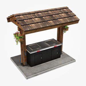 3D park electric barbecue