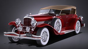 3d duesenberg convertible sj