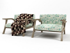 3d chair armchair model