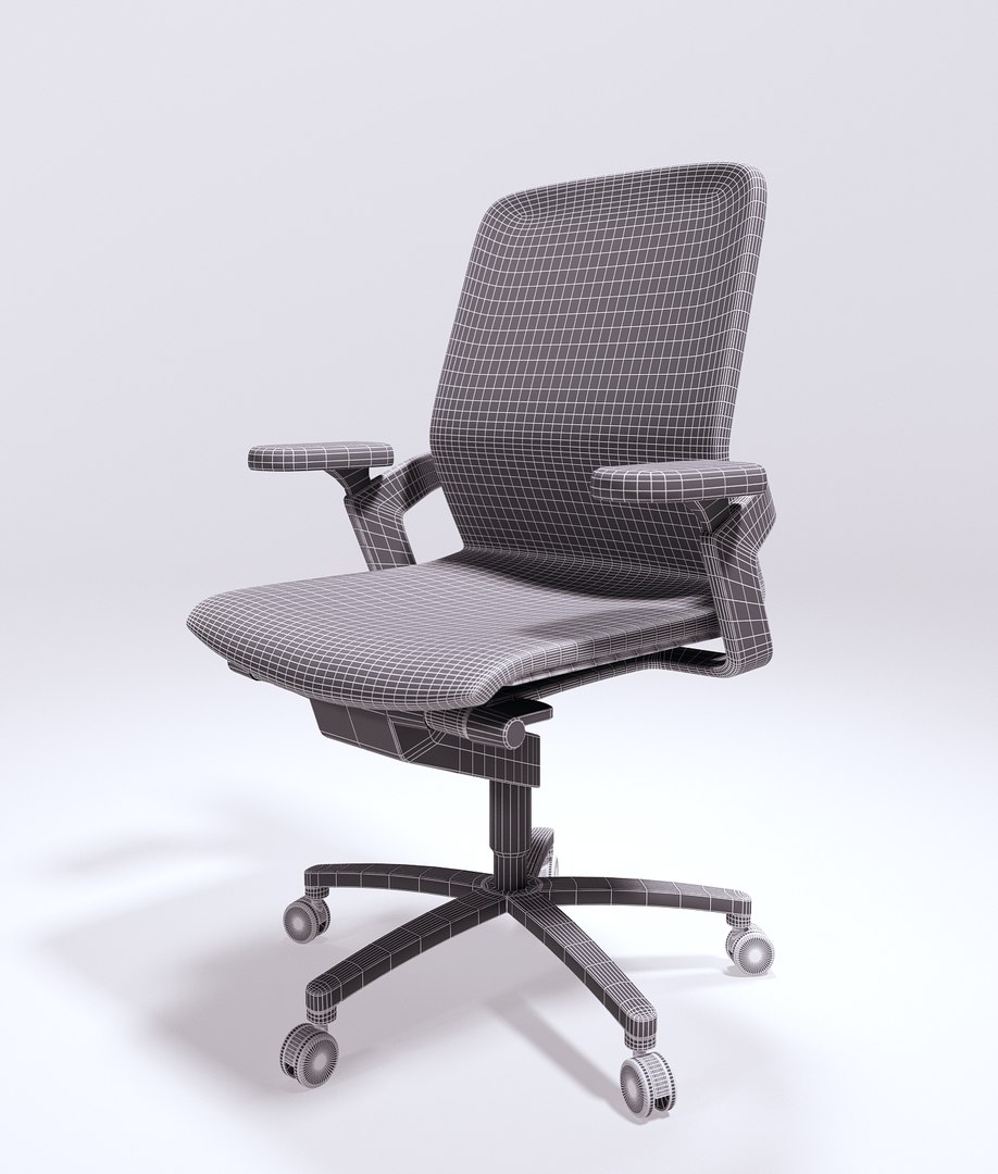 ergonomic wilkhahn office chair 3d model