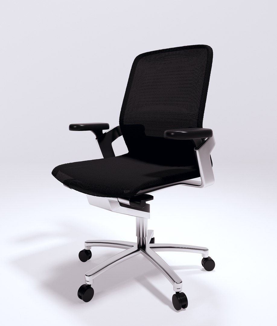 ergonomic wilkhahn office chair 3d model