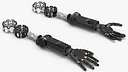 Brain Controlled Prosthetic Limbs Rigged for Cinema 4D