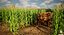 Scène 3D de paysage agricole