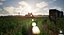Scène 3D de paysage agricole