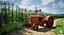 Scène 3D de paysage agricole