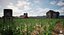 Scène 3D de paysage agricole