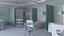 Hospital Patient Ward Room 8 3D