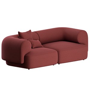 3D Melody Sofa Straight by Natuzzi model