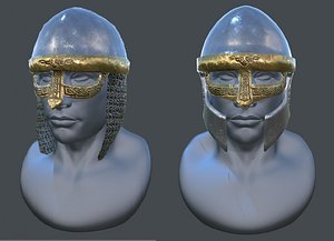 3d model viking helmet
