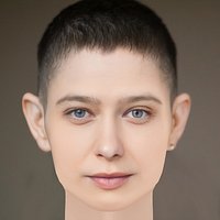 Asia Kate Dillon Head - No Hair - Low poly head for game