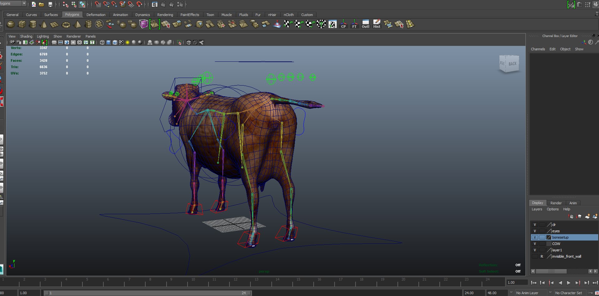 Cow rigged 3D - TurboSquid 1198832