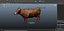 cow rigged 3D