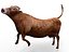 cow rigged 3D