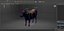cow rigged 3D