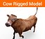 cow rigged 3D