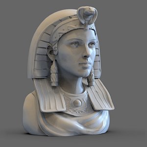3D Antique Cleopatra Bust