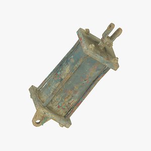 Old Hydraulic Cylinder Raw Scanned 3D model
