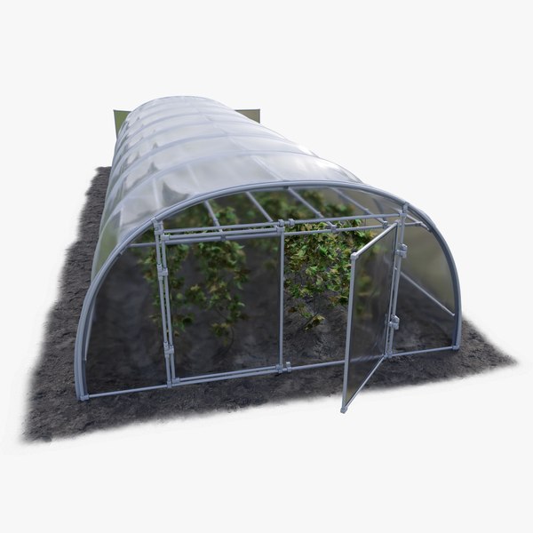 3D model Greenhouse with plants