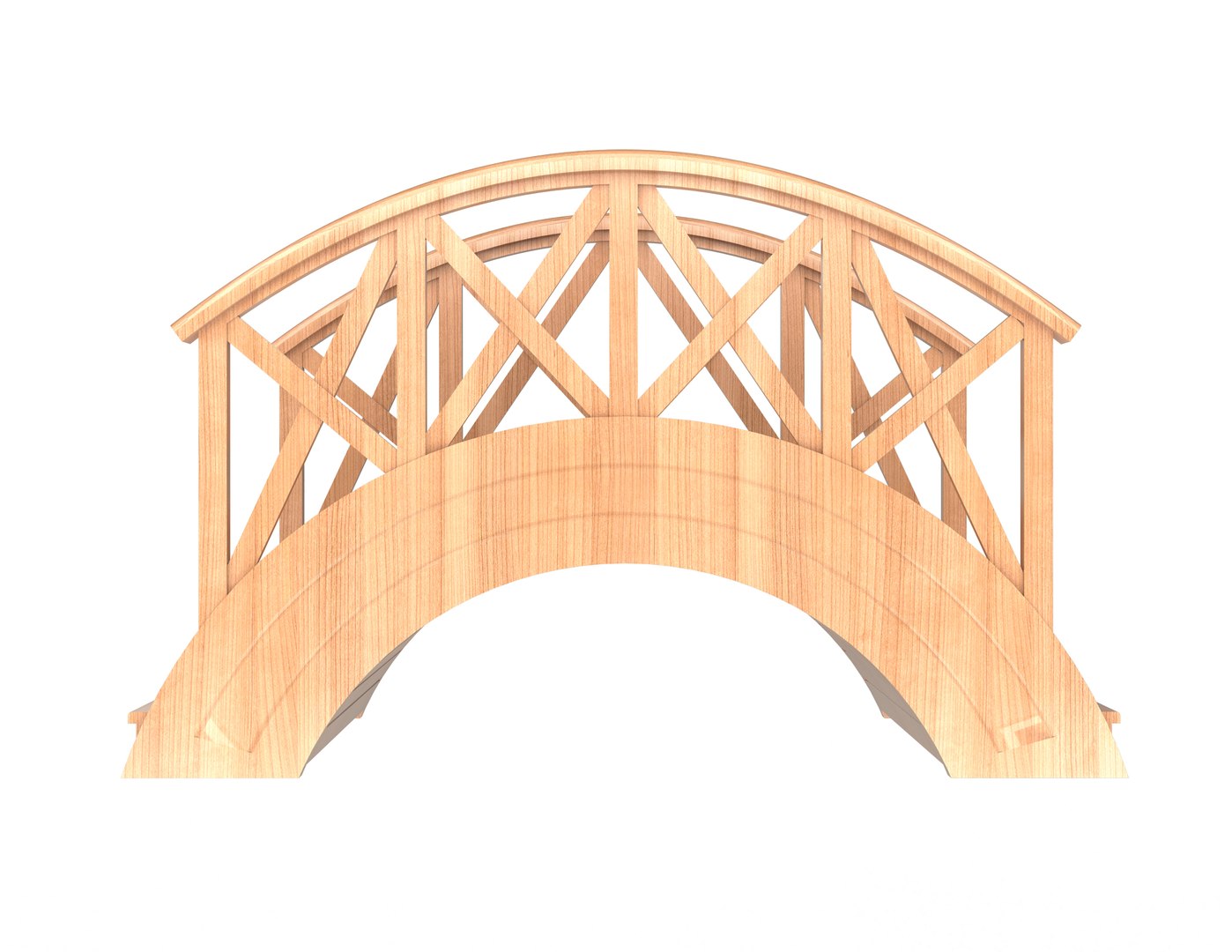 Wooden Footbridge Model TurboSquid 1745706