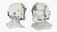 Tactical Flight Helmet on Male Head Black