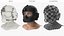 Tactical Flight Helmet on Male Head Black