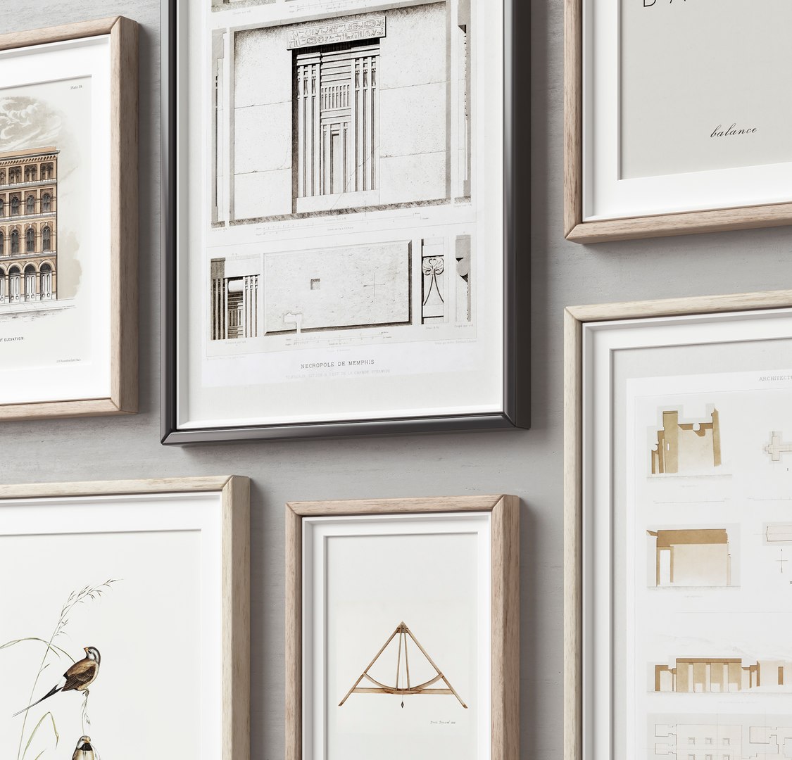 Picture Frames Set-392 3D - TurboSquid 2001869