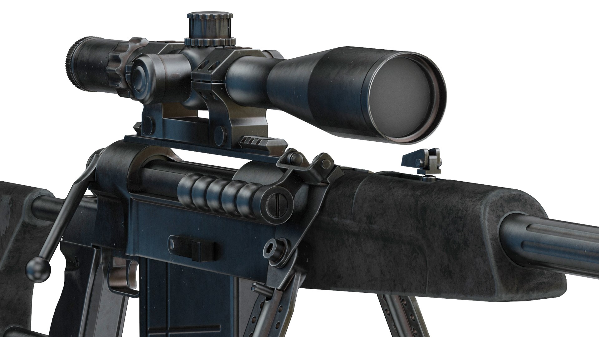Zastava M93 Black Arrow Anti-materiel Rifle Low Poly Model - TurboSquid ...
